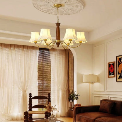 Aveline Fabric Shade Chandelier