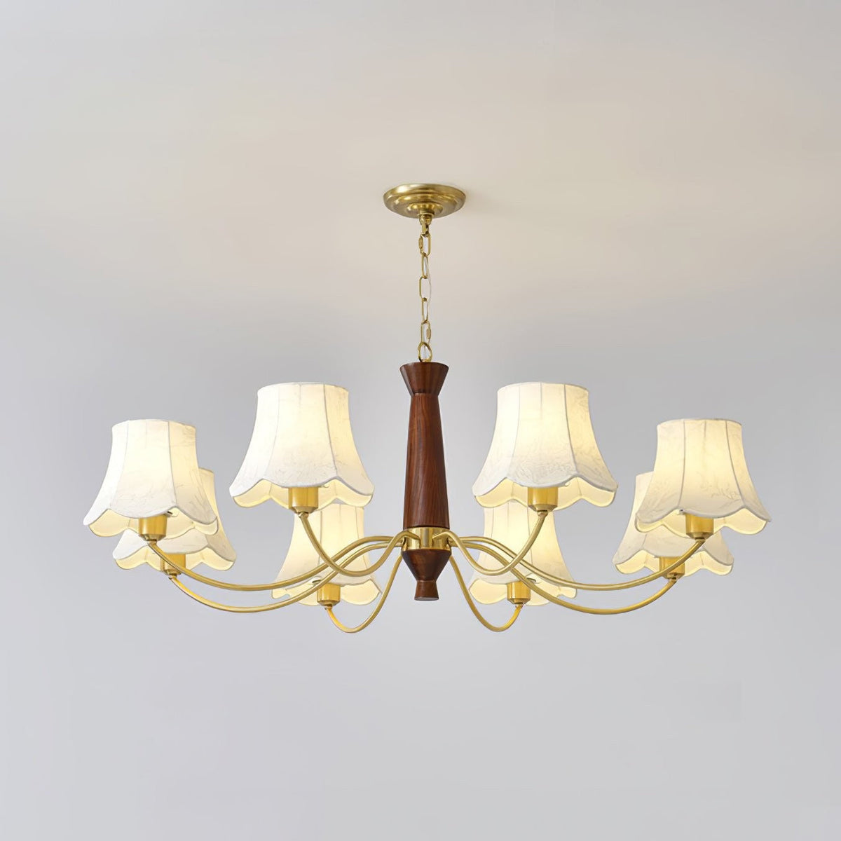 Aveline Fabric Shade Chandelier