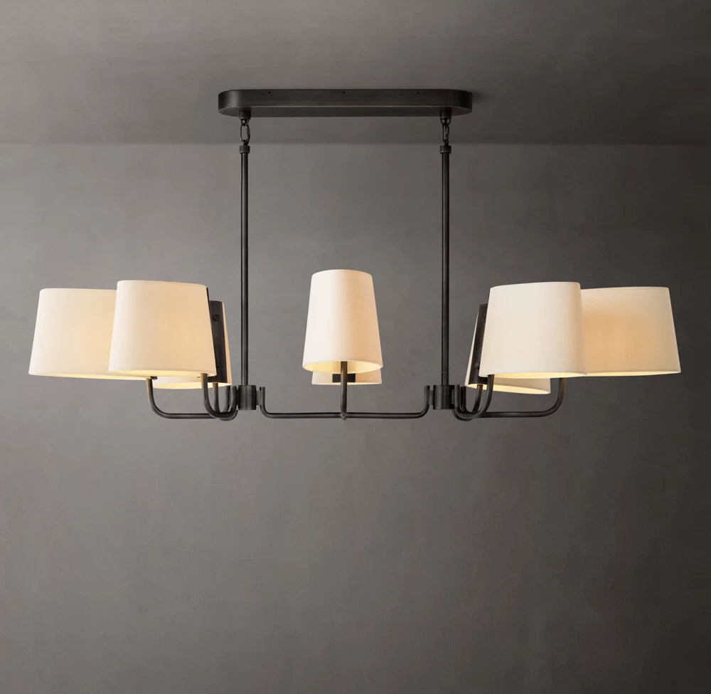 Bellamy Oval Shade Linear Chandelier