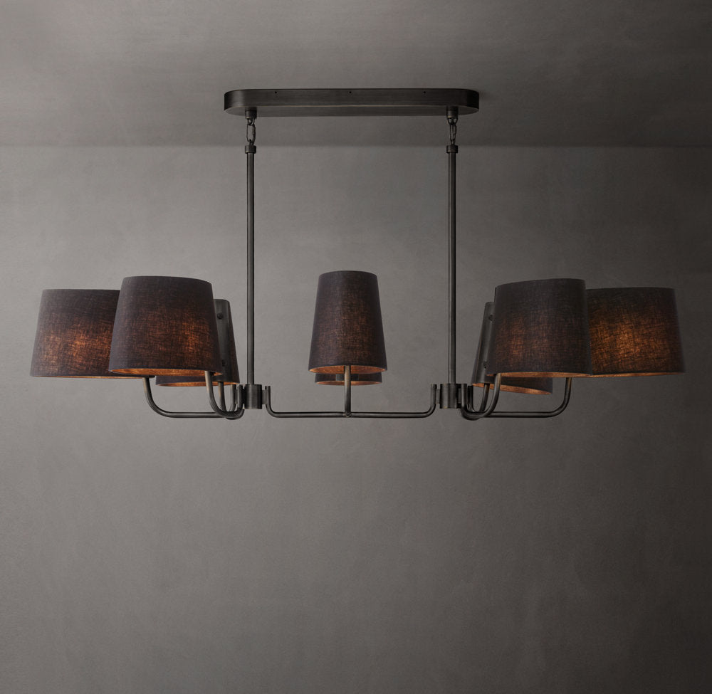 Bellamy Oval Shade Linear Chandelier