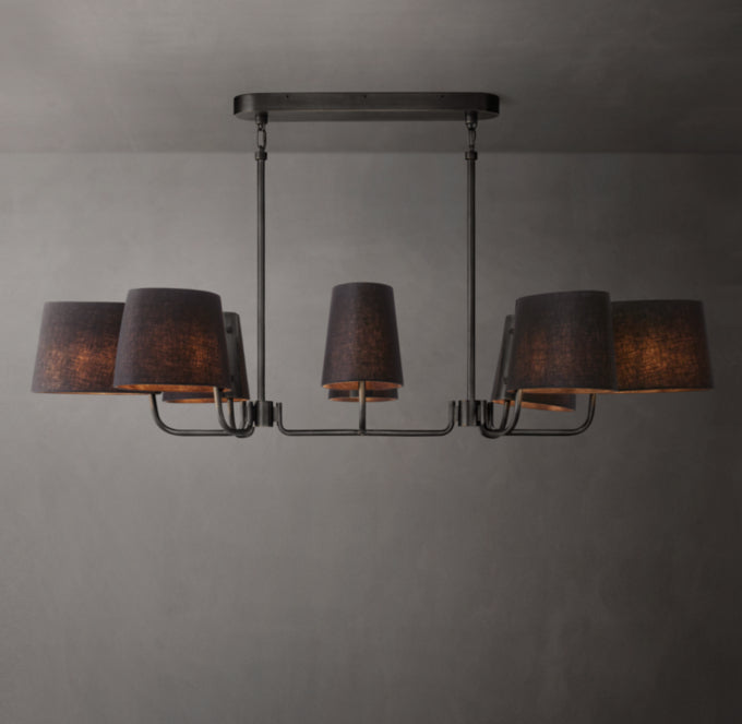 Bellamy Oval Shade Linear Chandelier