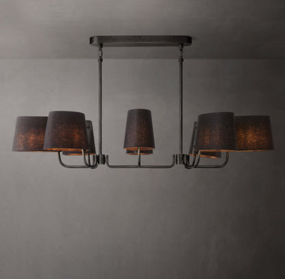Bellamy Oval Shade Linear Chandelier