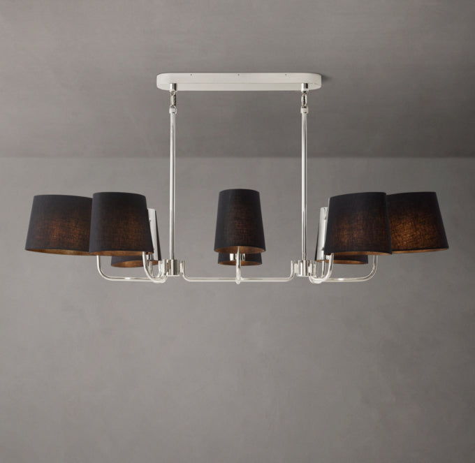 Bellamy Oval Shade Linear Chandelier