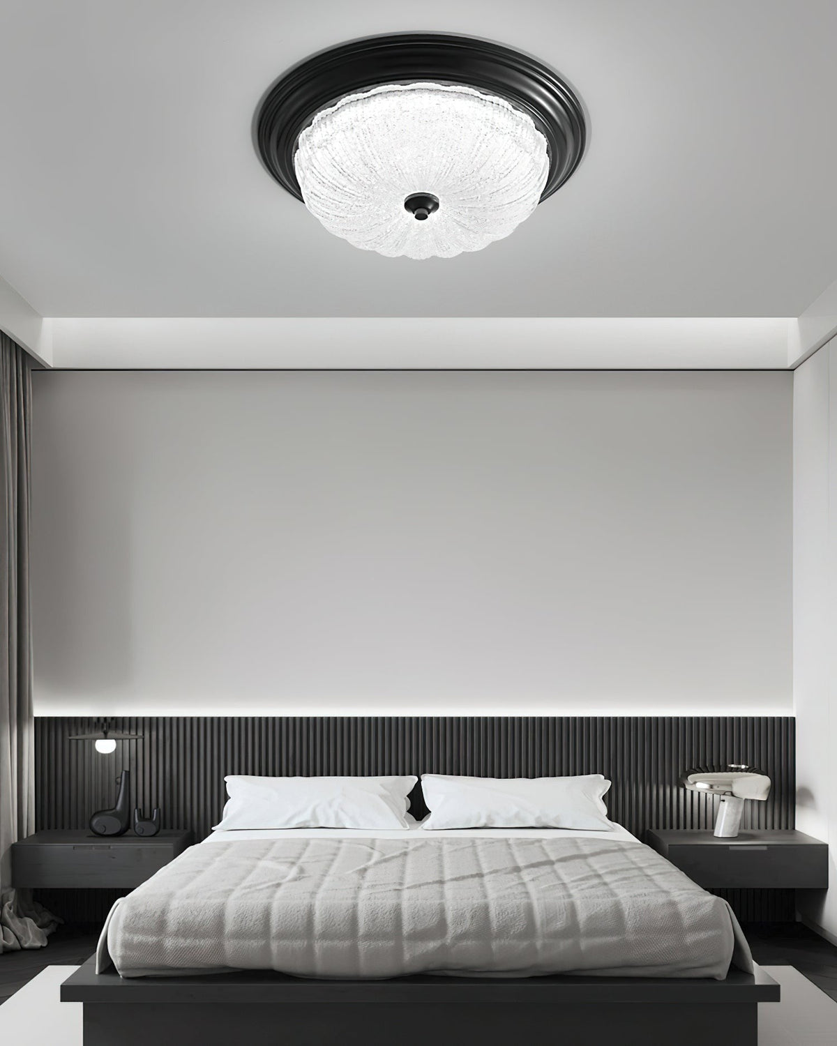 Bravelle Textured Glass Ceiling Light