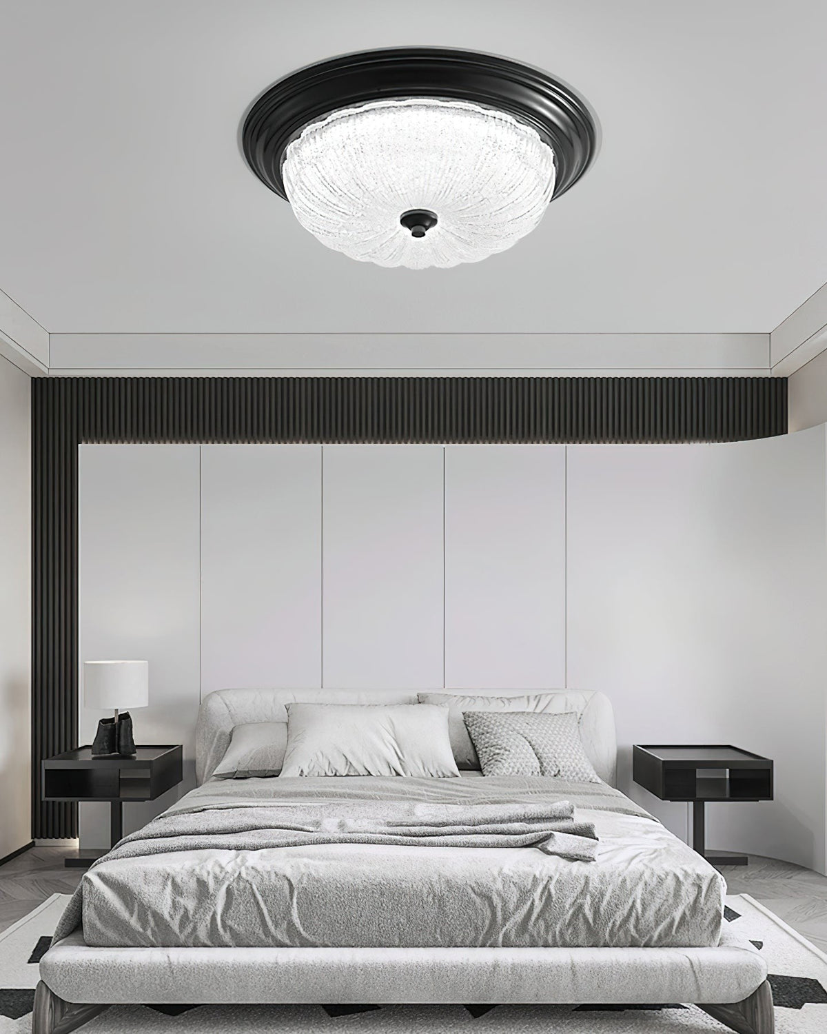 Bravelle Textured Glass Ceiling Light