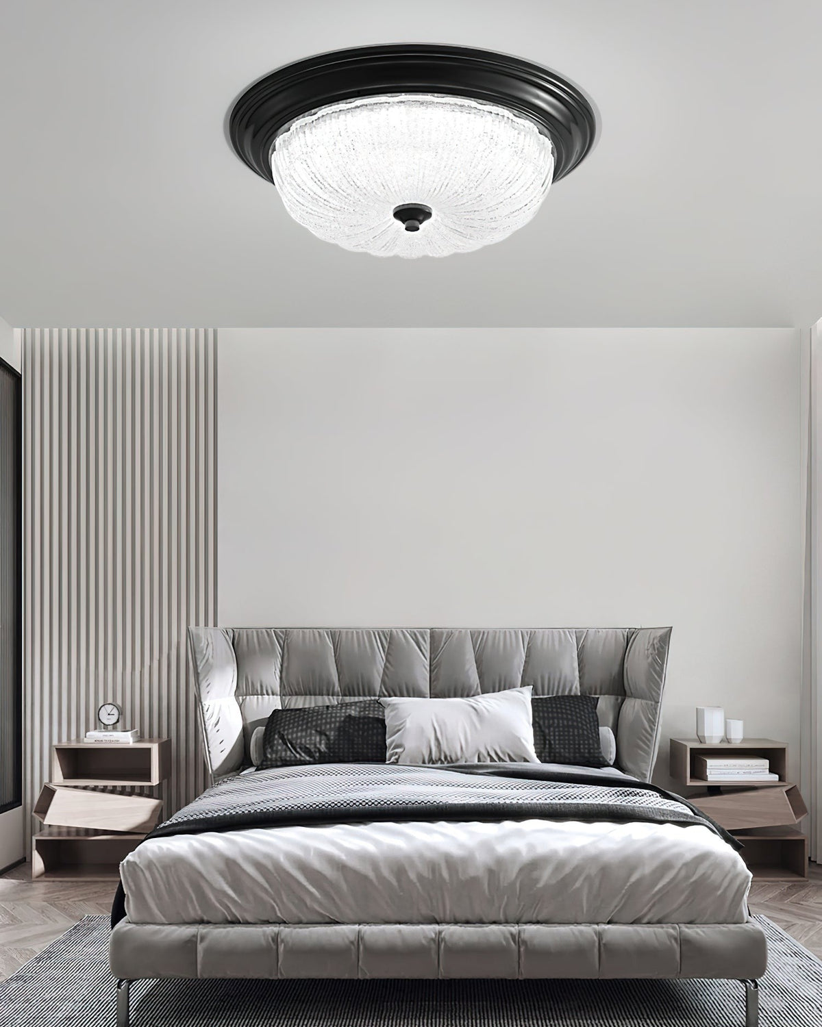 Bravelle Textured Glass Ceiling Light