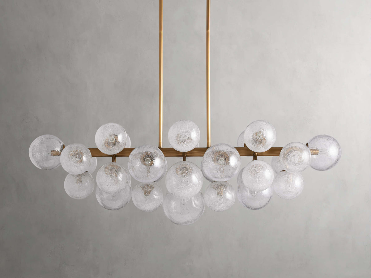 Bubble Glass Globe Island Chandelier