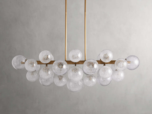 Bubble Glass Globe Island Chandelier