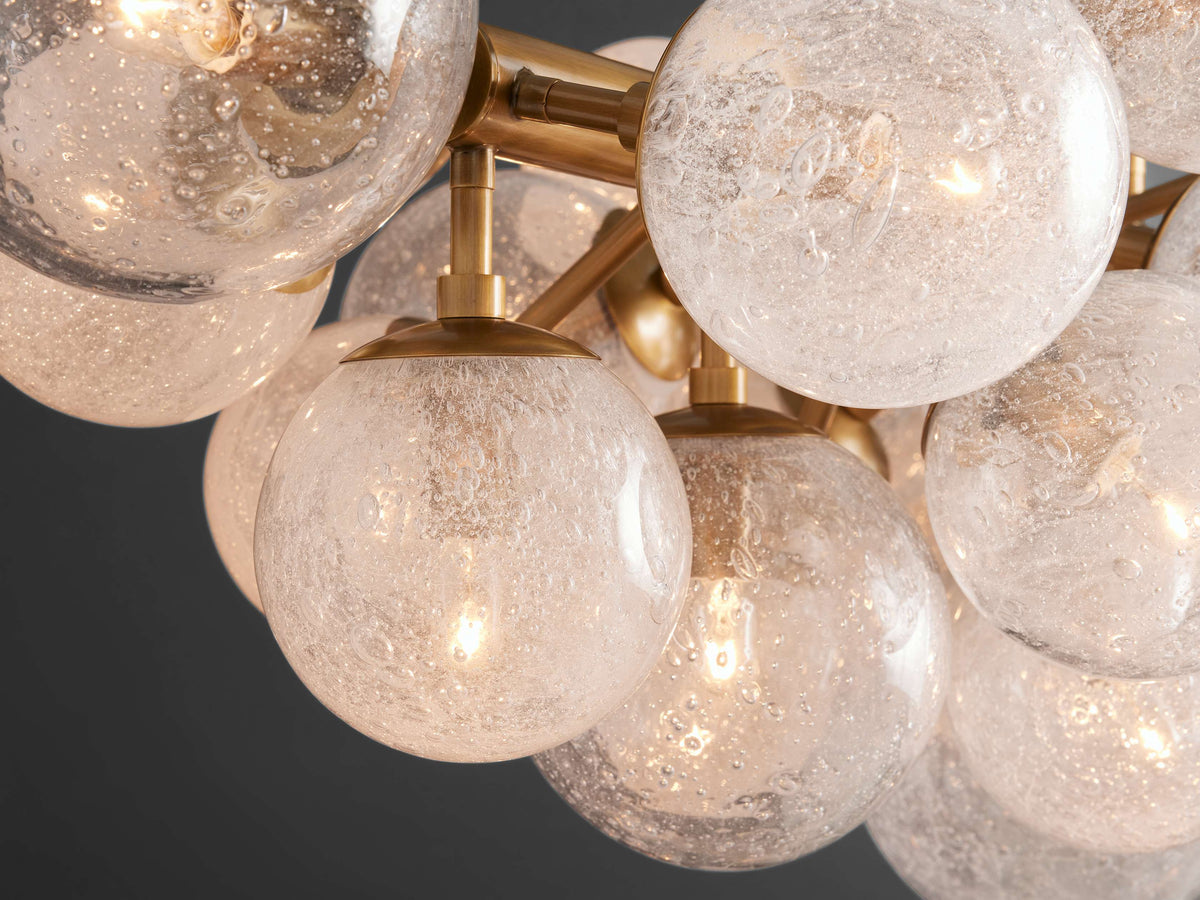 Bubble Glass Globe Island Chandelier