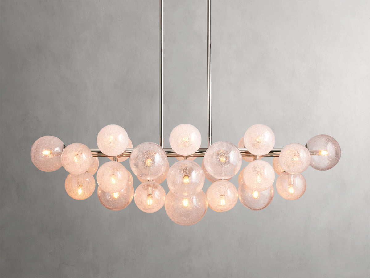 Bubble Glass Globe Island Chandelier