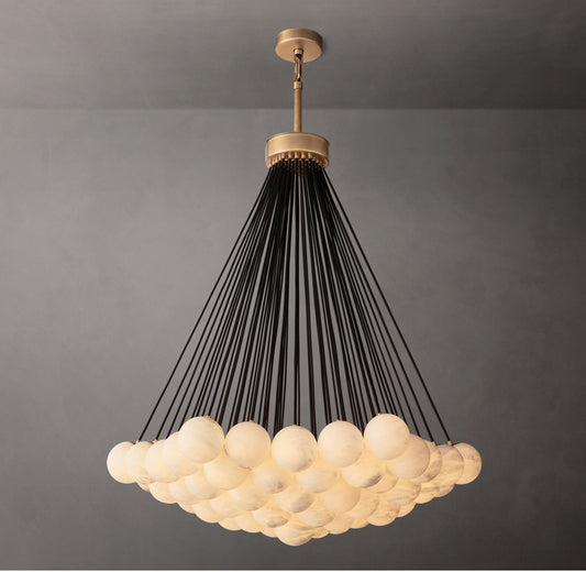 Celestial Alabaster Orb Chandelier