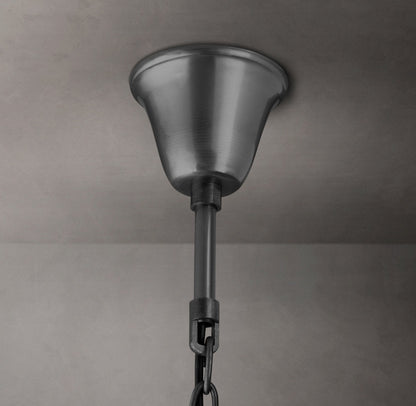 Compact Deco Prism Crown Chandelier
