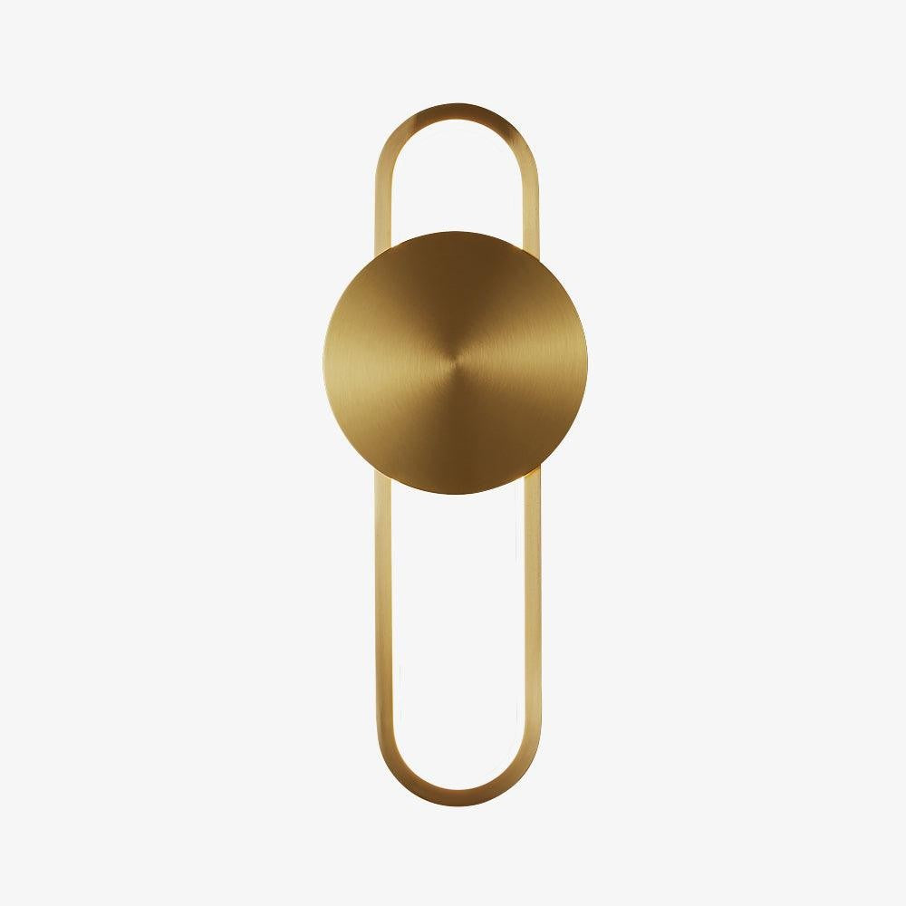 Ellara Brass Arc Wall Light