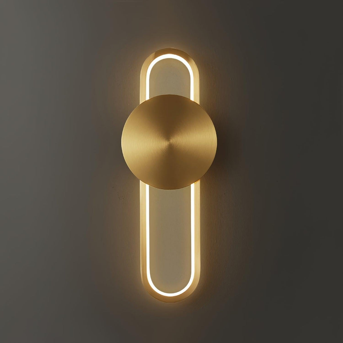 Ellara Brass Arc Wall Light