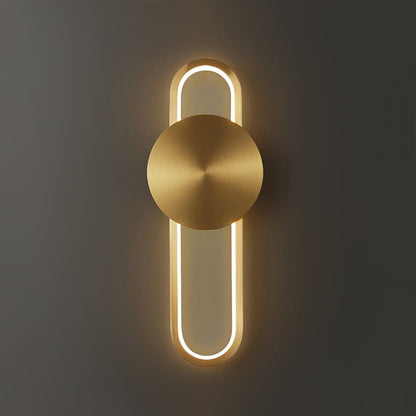 Ellara Brass Arc Wall Light