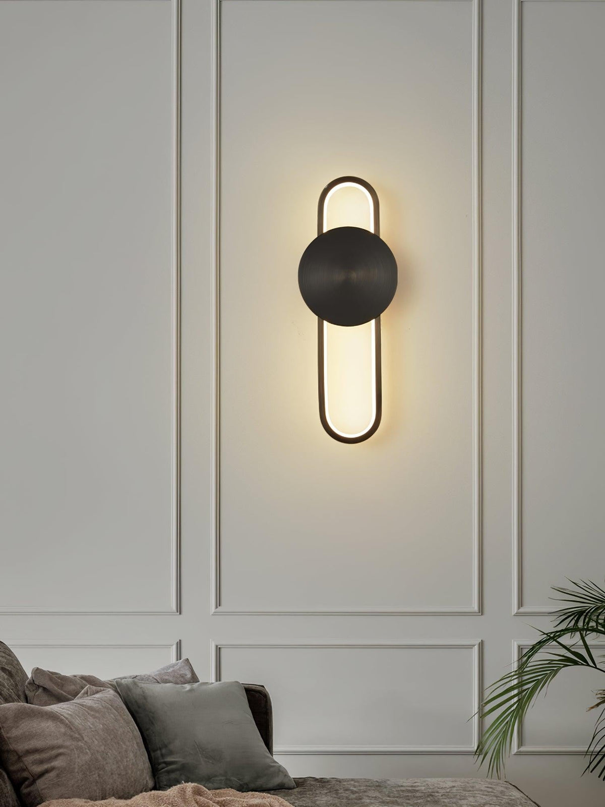 Ellara Brass Arc Wall Light