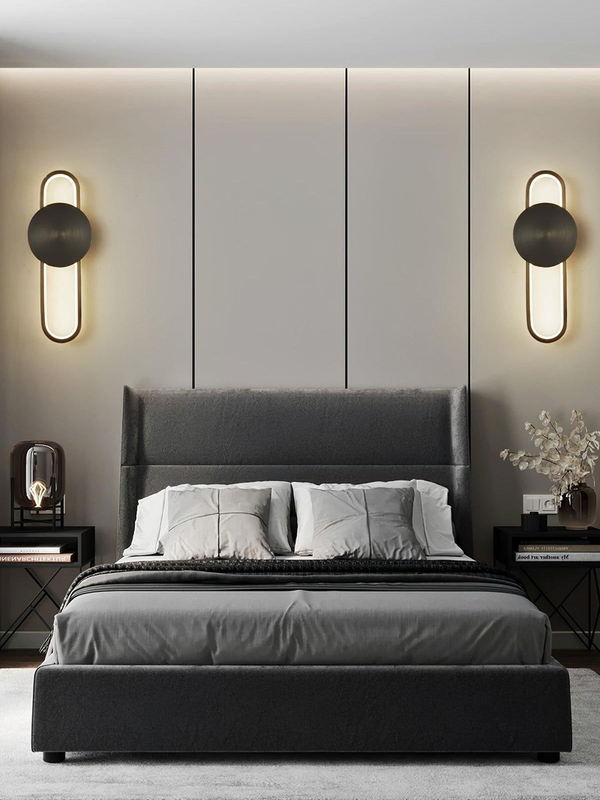 Ellara Brass Arc Wall Light