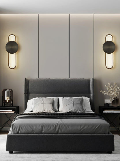 Ellara Brass Arc Wall Light