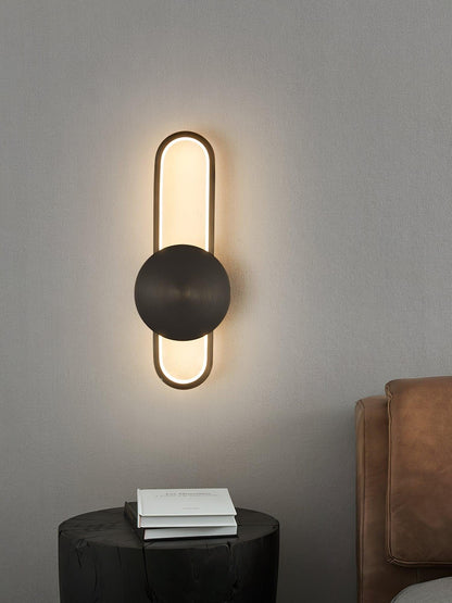 Ellara Brass Arc Wall Light