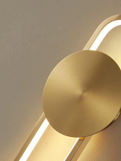 Ellara Brass Arc Wall Light