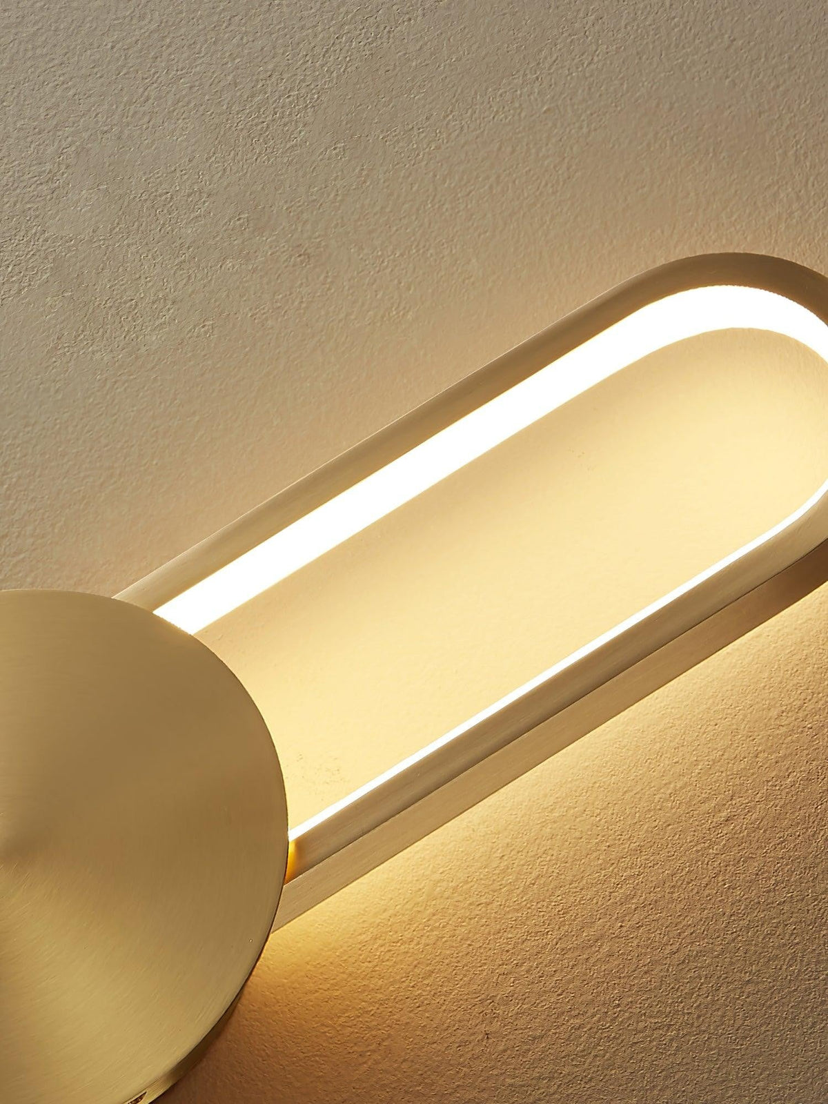 Ellara Brass Arc Wall Light