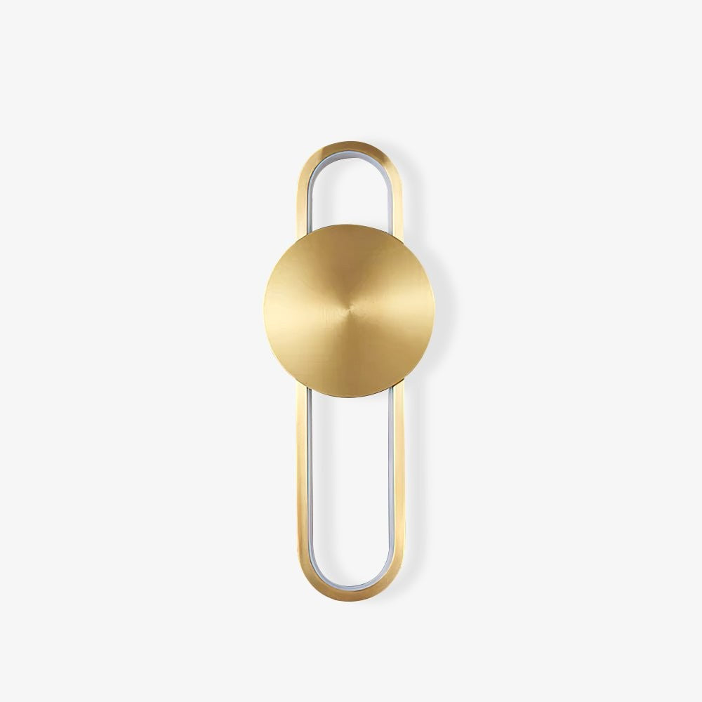 Ellara Brass Arc Wall Light