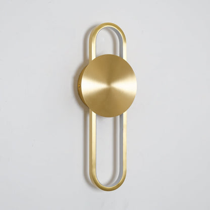 Ellara Brass Arc Wall Light