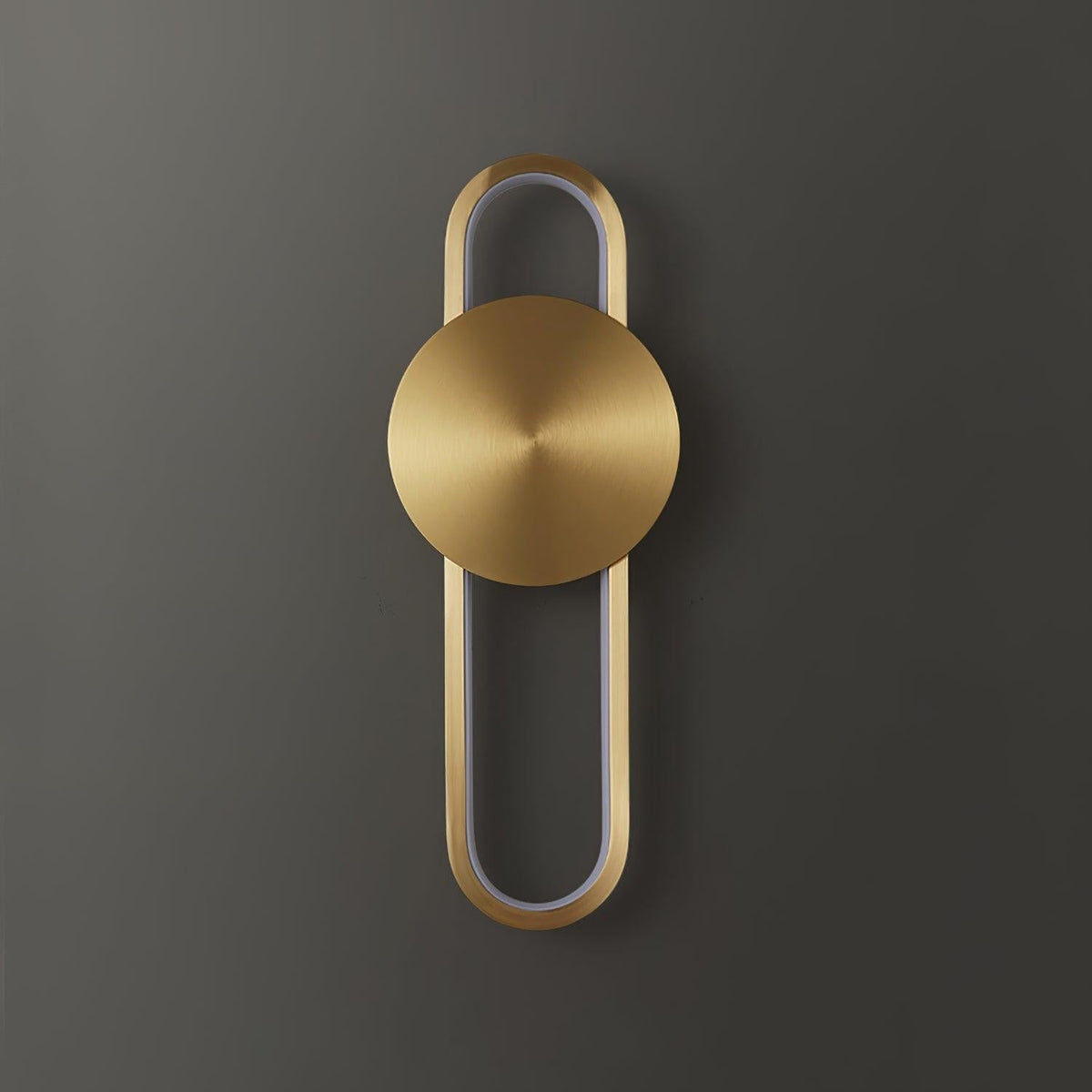 Ellara Brass Arc Wall Light