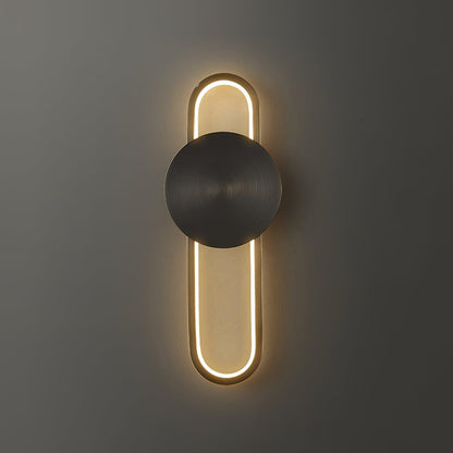 Ellara Brass Arc Wall Light
