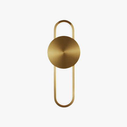 Ellara Brass Arc Wall Light