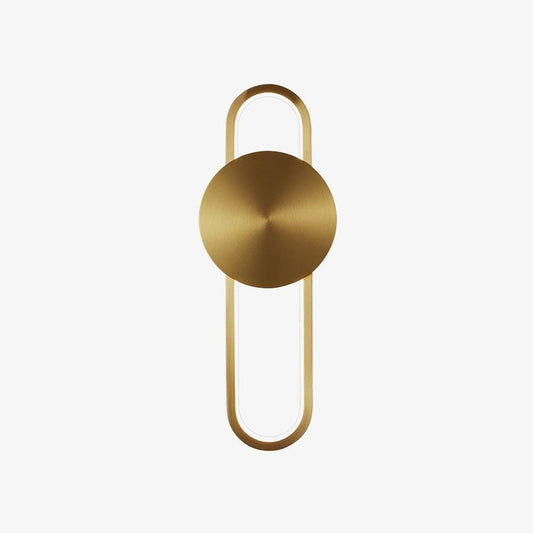 Ellara Brass Arc Wall Light