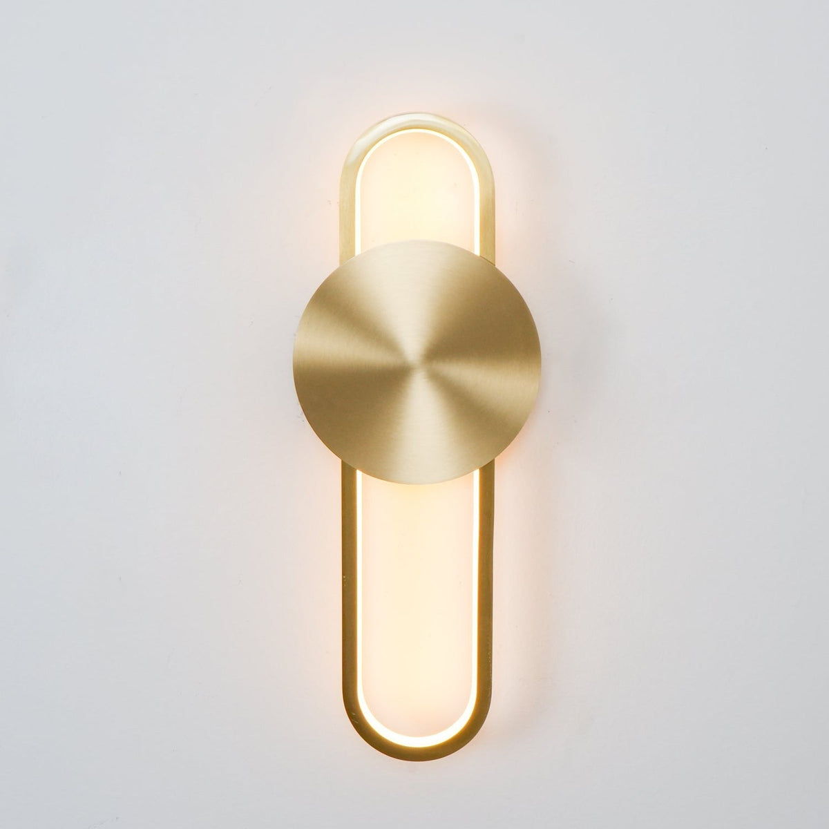 Ellara Brass Arc Wall Light