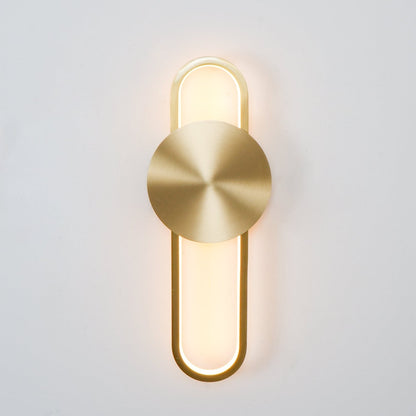 Ellara Brass Arc Wall Light