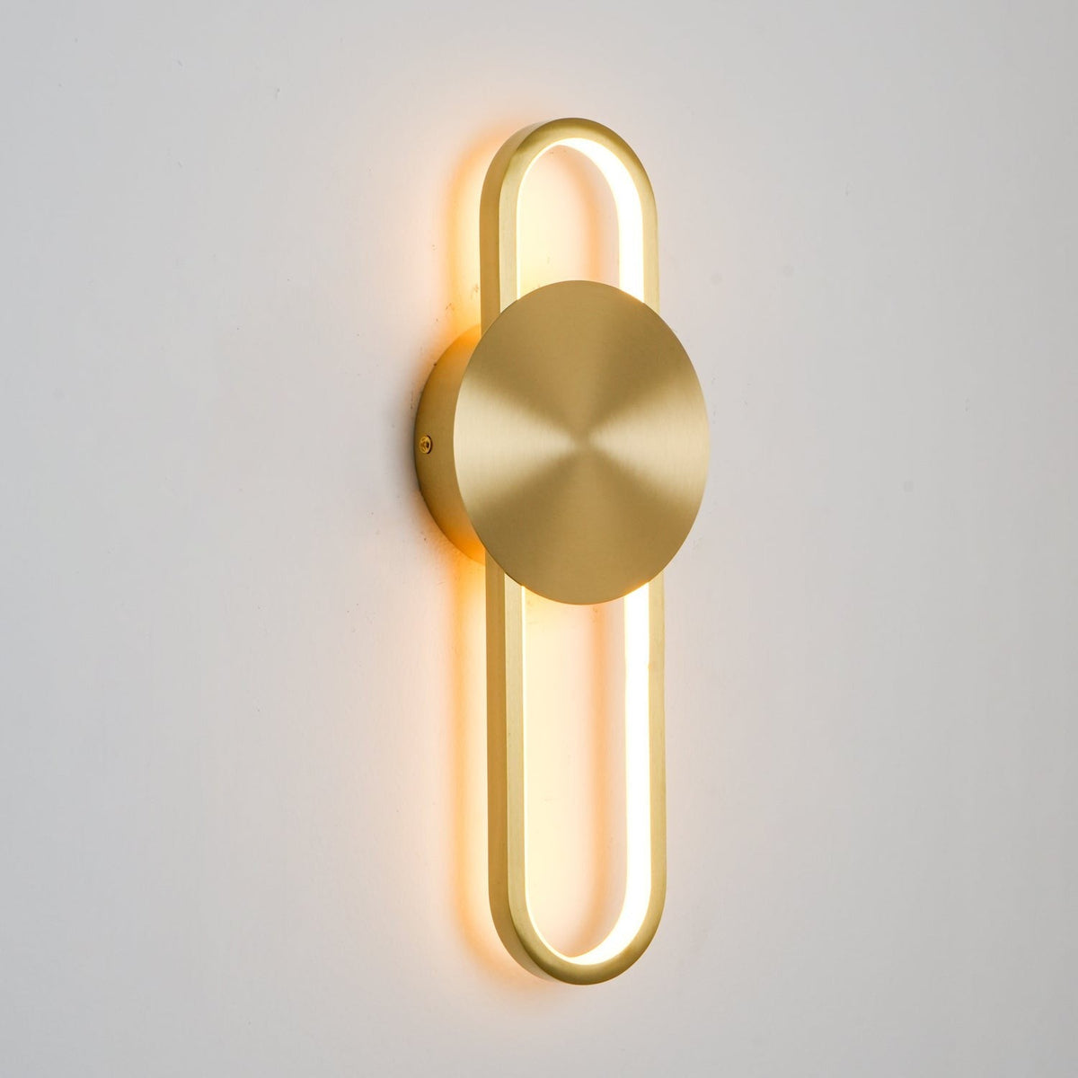 Ellara Brass Arc Wall Light