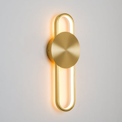 Ellara Brass Arc Wall Light