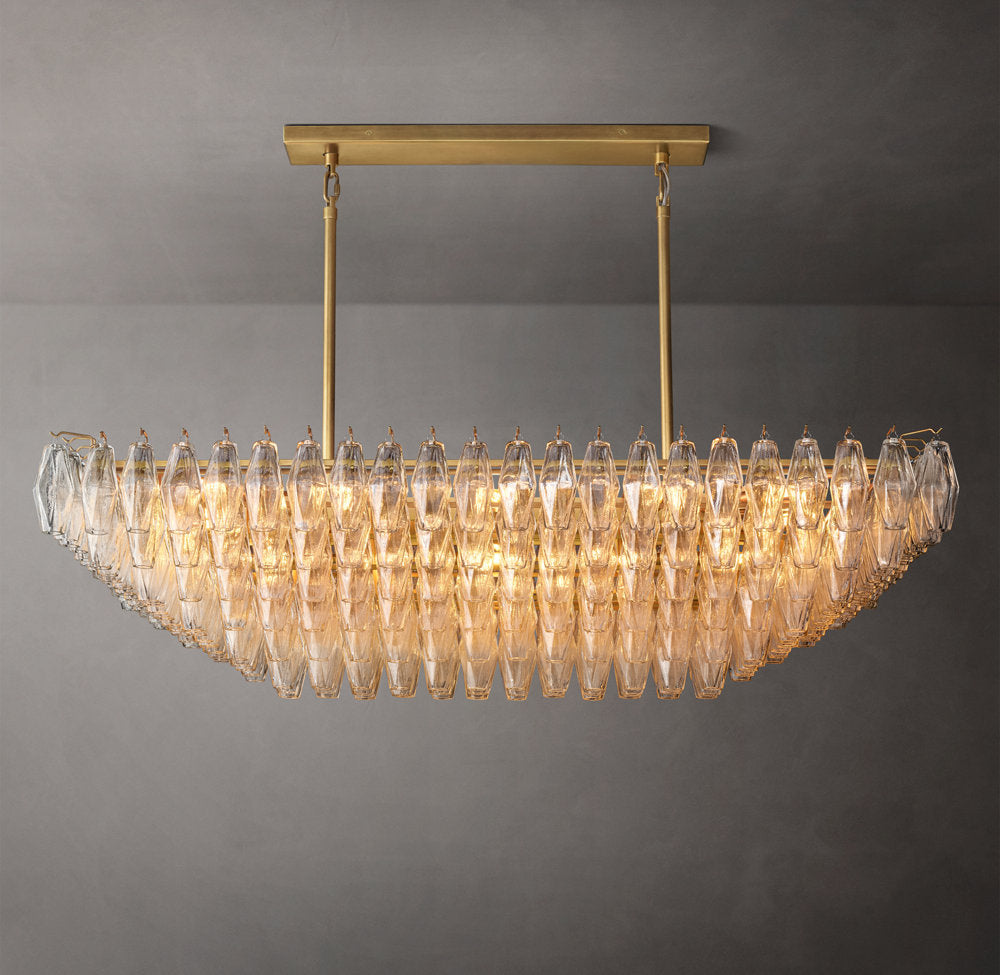 Ellaria Tiered Blown Glass Chandelier