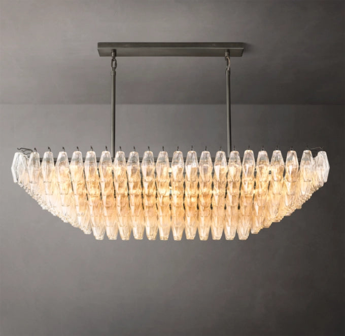 Ellaria Tiered Blown Glass Chandelier