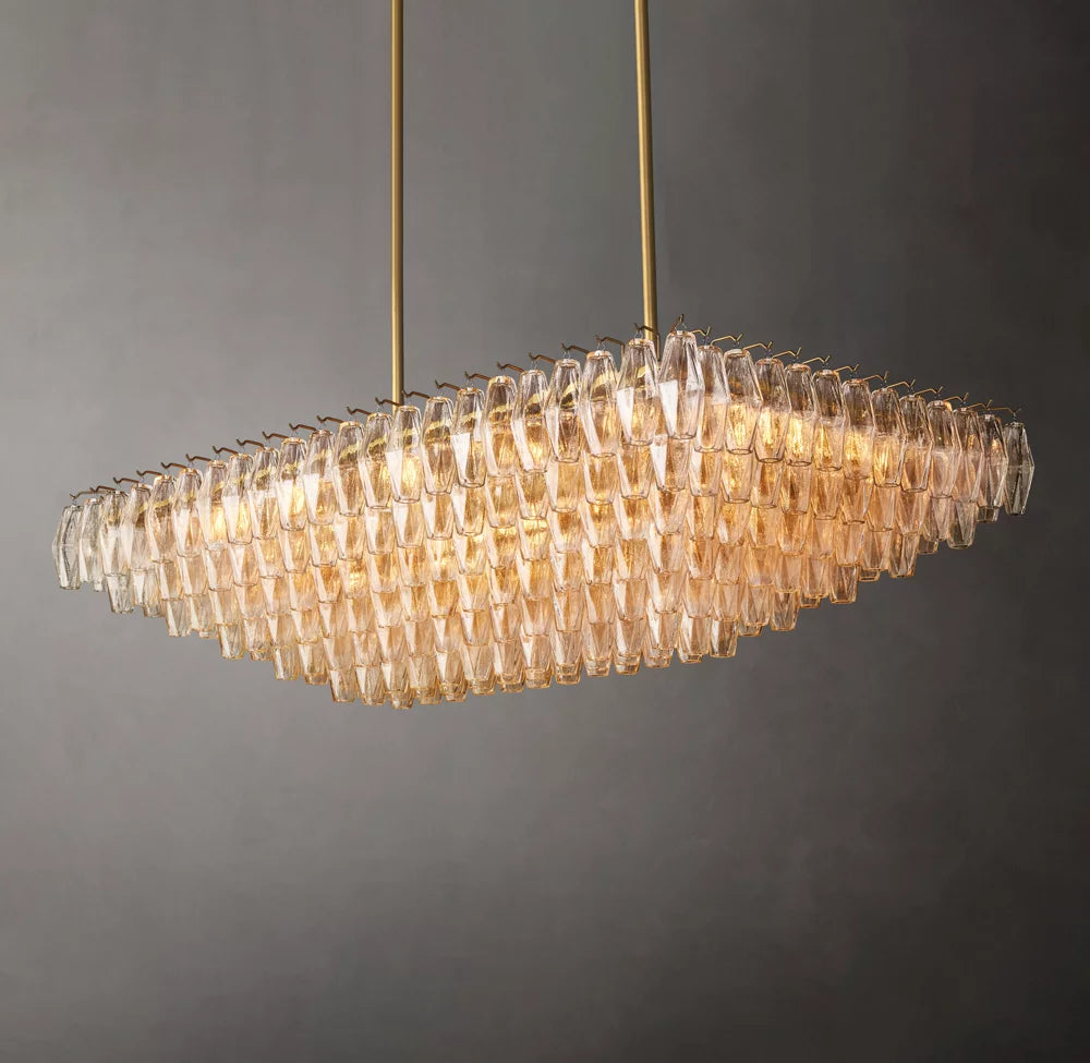 Ellaria Tiered Blown Glass Chandelier