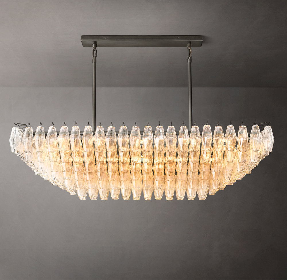 Ellaria Tiered Blown Glass Chandelier