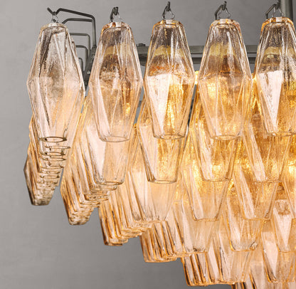 Ellaria Tiered Blown Glass Chandelier