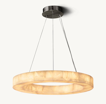 Ember Calcite LED Ring Chandelier