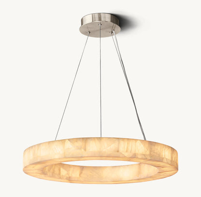 Ember Calcite LED Ring Chandelier