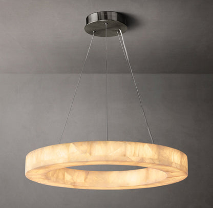 Ember Calcite LED Ring Chandelier