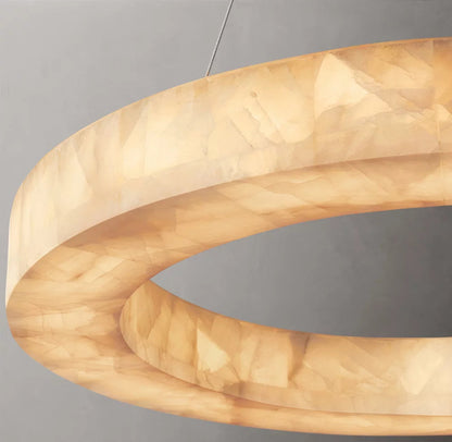 Ember Calcite LED Ring Chandelier