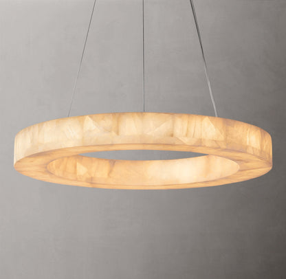 Ember Calcite LED Ring Chandelier