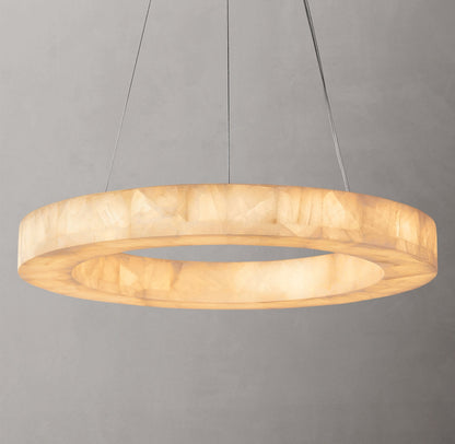 Ember Calcite LED Ring Chandelier