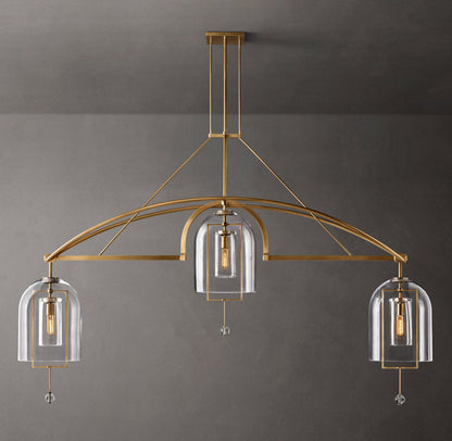 Equinox Artisan Glass Linear Chandelier