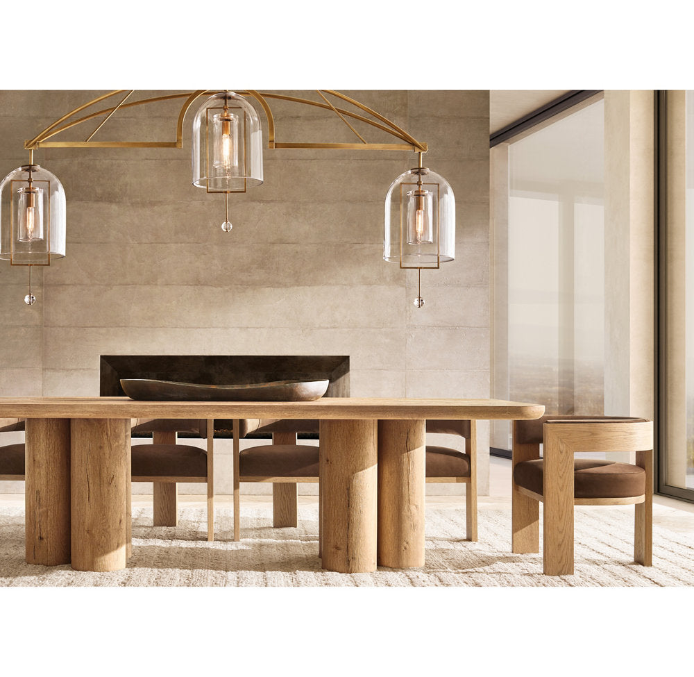 Equinox Artisan Glass Linear Chandelier