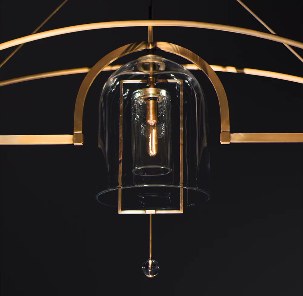 Equinox Artisan Glass Linear Chandelier