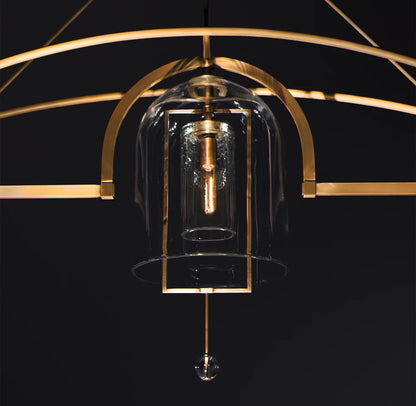 Equinox Artisan Glass Linear Chandelier